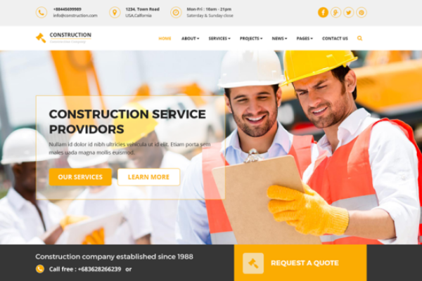 Создание сайта стройка и ремонт - www.webdevelop.uno